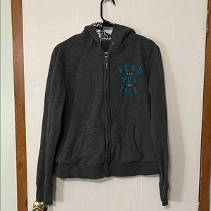 Aeropostale Dark Gray Zip-Up Hoodie XL